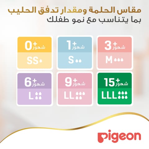 Pigeon Softouch Wide Neck Nipple 2PC-LLL