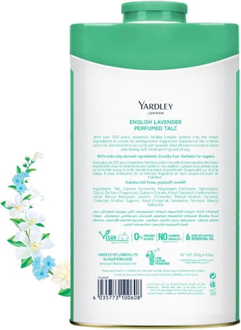 YARDLEY  TALC  JASMINE  250gm