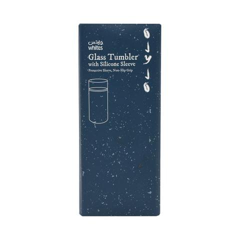 Glass Tumbler With Silicone Sleeve 380 ml