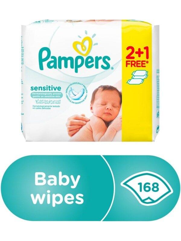 Wipes Sensitive-56 Ct, 2+1 Free